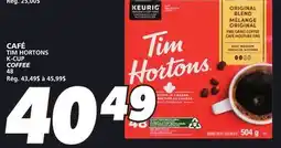 IGA TIM HORTONS K-CUP COFFEE offer