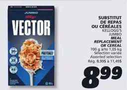 IGA KELLOGG'S MEAL REPLACEMENT OR CEREAL offer
