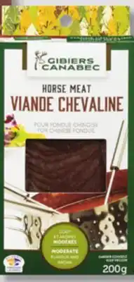 IGA GIBIERS CANABEC FROZEN GAME MEAT FOR CHINESE FONDUE offer