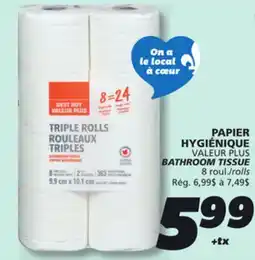 IGA VALEUR PLUS BATHROOM TISSUE offer