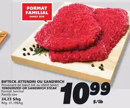 IGA TENDERIZED OR SANDWICH STEAK offer