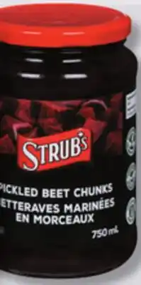 IGA STRUB'S PICKLES OR MARINATED BEETS offer