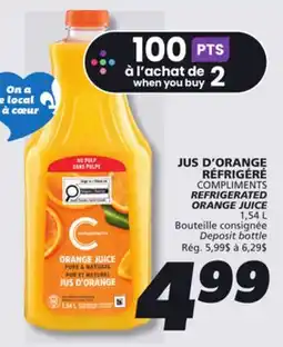 IGA COMPLIMENTS REFRIGERATED ORANGE JUICE offer