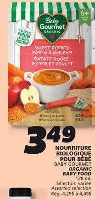 IGA BABY GOURMET ORGANIC BABY FOOD offer