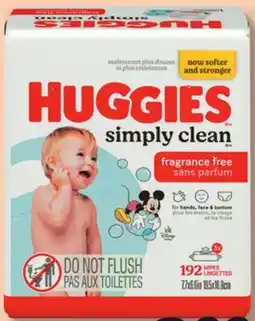 IGA HUGGIES SIMPLY CLEAN BABY WIPES offer