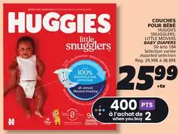 IGA HUGGIES SNUGGLERS BABY DIAPERS offer