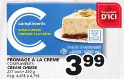 Marches Tradition COMPLIMENTS CREAM CHEESE offer