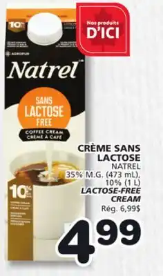 Marches Tradition NATREL LACTOSE-FREE CREAM offer
