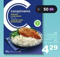 Marches Tradition COMPLIMENTS Rice offer