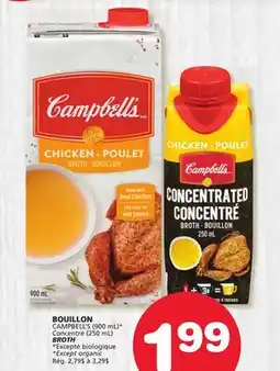 Marches Tradition CAMPBELL'S Concentré BROTH offer