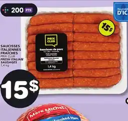 Marches Tradition PRIX CLUB FRESH ITALIAN SAUSAGES offer
