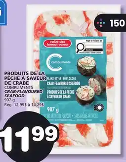 Marches Tradition COMPLIMENTS CRAB-FLAVOURED SEAFOOD offer
