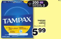 Marches Tradition TAMPAX TAMPONS offer