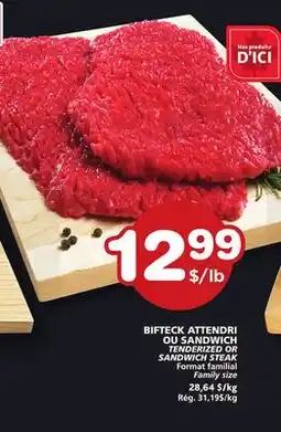 Marches Tradition TENDERIZED OR SANDWICH STEAK offer