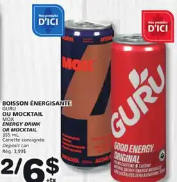 Marches Tradition GURU OR MOX ENERGY DRINK OR MOCKTAIL offer
