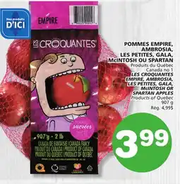 Marches Tradition LES CROQUANTES EMPIRE, AMBROSIA, LES PETITES, GALA, McINTOSH OR SPARTAN APPLES offer
