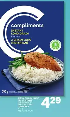 Marché Bonichoix COMPLIMENTS INSTANT LONG GRAIN RICE offer