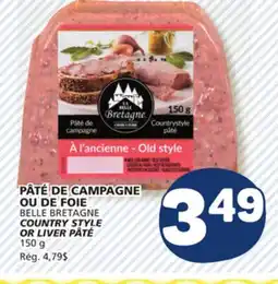 Marché Bonichoix BELLE BRETAGNE COUNTRY STYLE OR LIVER PÂTÉ offer
