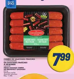 Marché Bonichoix LAFLEUR FRESH SAUSAGE COMBO OR BREAKFAST SAUSAGES offer