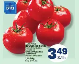 Marché Bonichoix GREENHOUSE RED TOMATOES offer