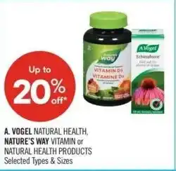 Shoppers Drug Mart A. Vogel natural health, nature's way vitamin or natural health products offer