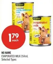 Shoppers Drug Mart No name evaporated milk offer