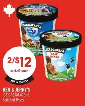 Shoppers Drug Mart Ben & Jerry's ice cream offer