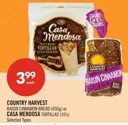 Shoppers Drug Mart Country harvest or casa mendosa offer