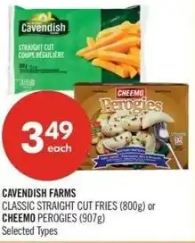 Shoppers Drug Mart Cavendish farms or cheemo perogies offer