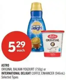 Shoppers Drug Mart Astro or international delight offer