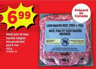 Maxi bœuf, porc et veau hachés maigres offer