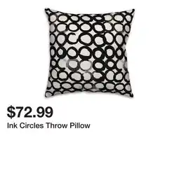 Wayfair Ink Circles Throw Pillow offer