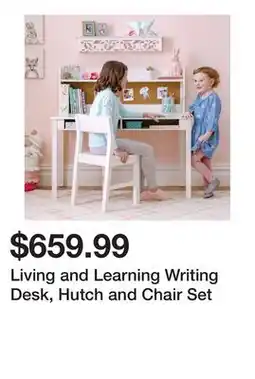 Wayfair Living and Learning Writing Desk, Hutch and Chair Set offer