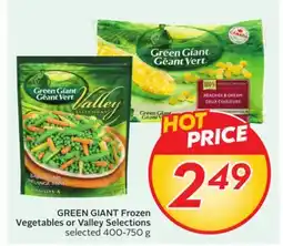 Sobeys Frozen Vegetables or Valley Selections offer