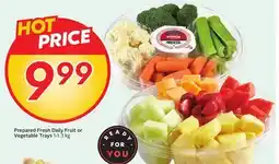 Sobeys Prepared Fresh Daily Fruit or Vegetable Trays offer