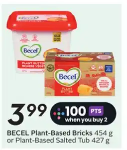 Sobeys BECEL Plant-Based Bricks offer