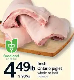 Fortinos FRESH ONTARIO PIGLET offer