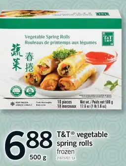 Fortinos T&T VEGETABLE SPRING ROLLS offer