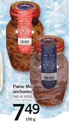Fortinos PAESE MIO ANCHOVIES offer