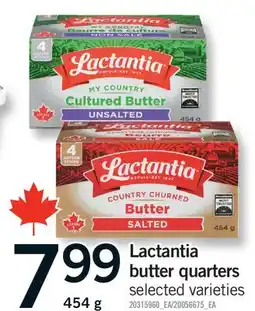 Fortinos LACTANTIA BUTTER QUARTERS offer