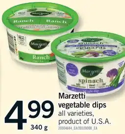 Fortinos MARZETTI VEGETABLE DIPS offer