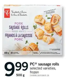 Fortinos PC SAUSAGE ROLLS offer