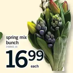 Fortinos SPRING MIX BUNCH offer