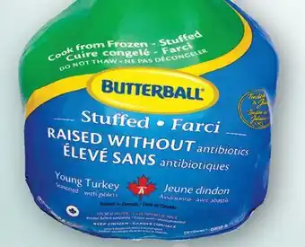 Fortinos BUTTERBALL STUFFED WHOLE TURKEY offer