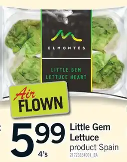 Fortinos LITTLE GEM LETTUCE, 4's offer