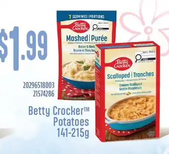 Fortinos BETTY CROCKER POTATOES offer