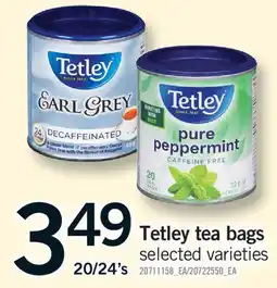 Fortinos TETLEY TEA BAGS offer