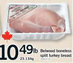 Fortinos BELWOOD BONELESS SPLIT TURKEY BREAST offer