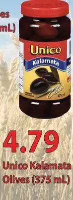 Fortinos UNICO KALAMATA OLIVES, (375 mL) offer