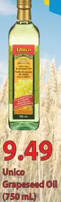 Fortinos UNICO GRAPESEED OIL (750 mL) offer